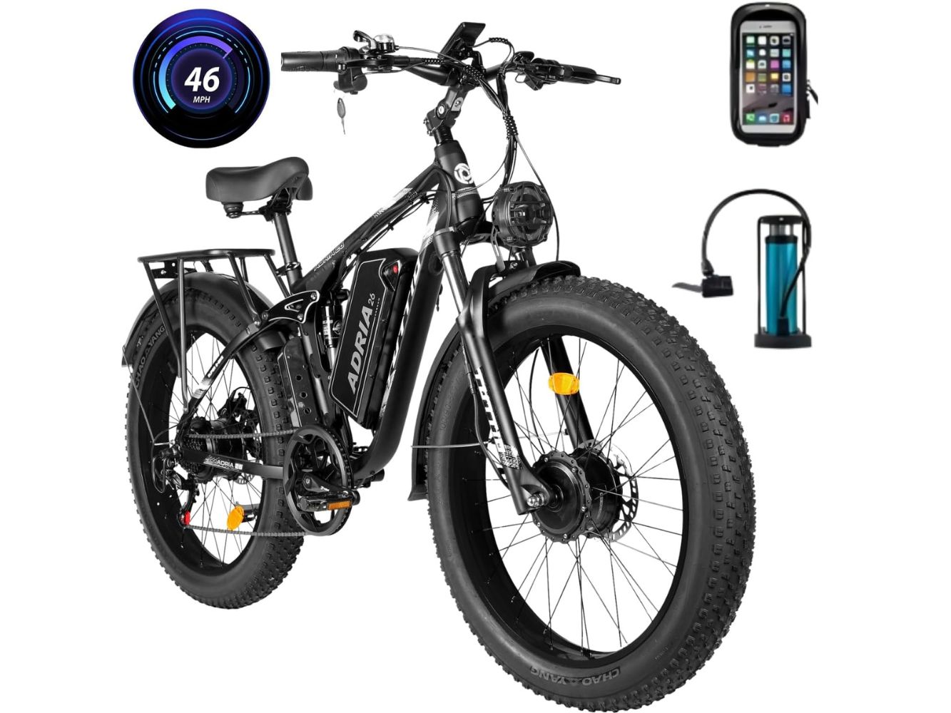 TUTTIO 5000W Dual Motor Fat Tire Ebike