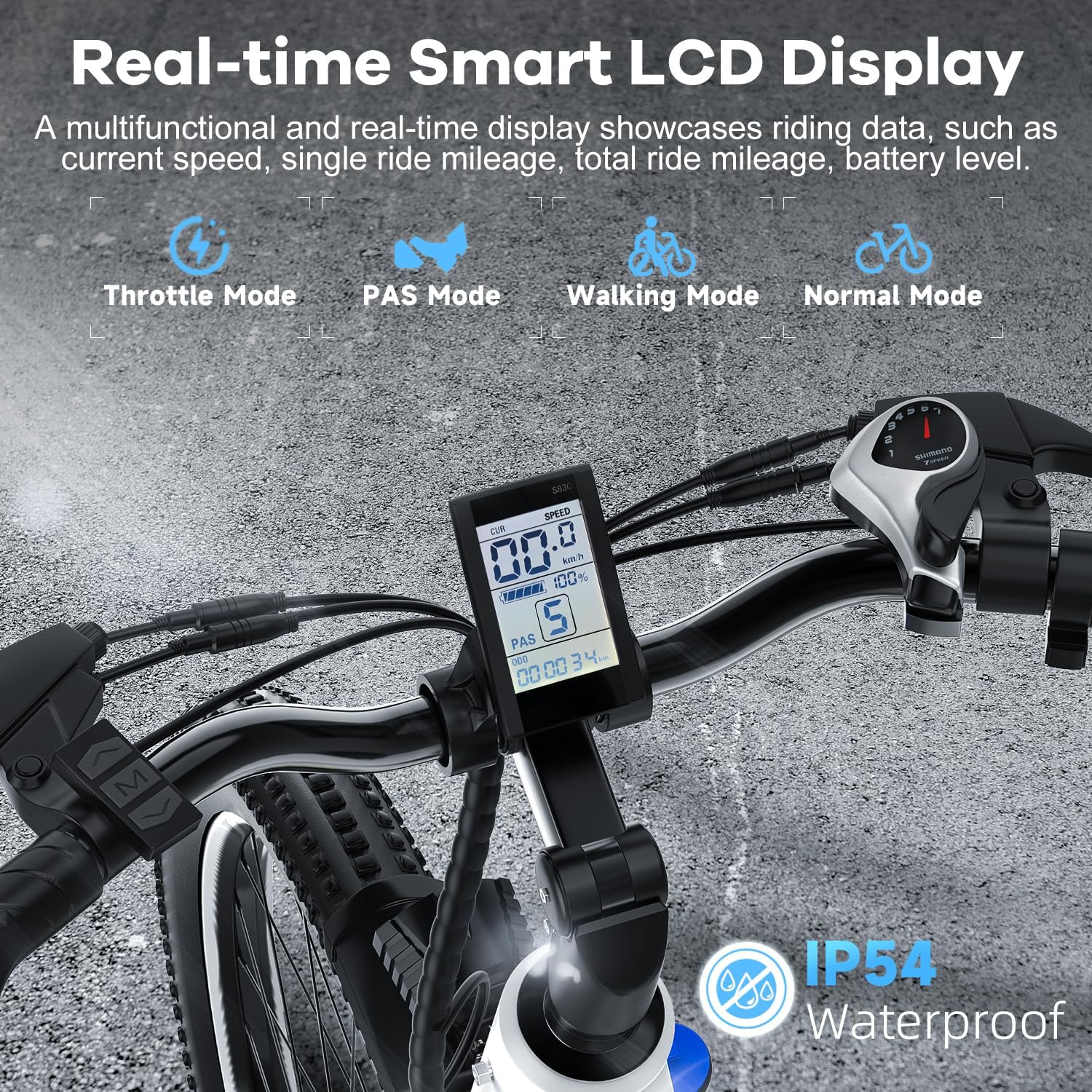 1000W Electric Bike 80 Miles Long Range - Image 4