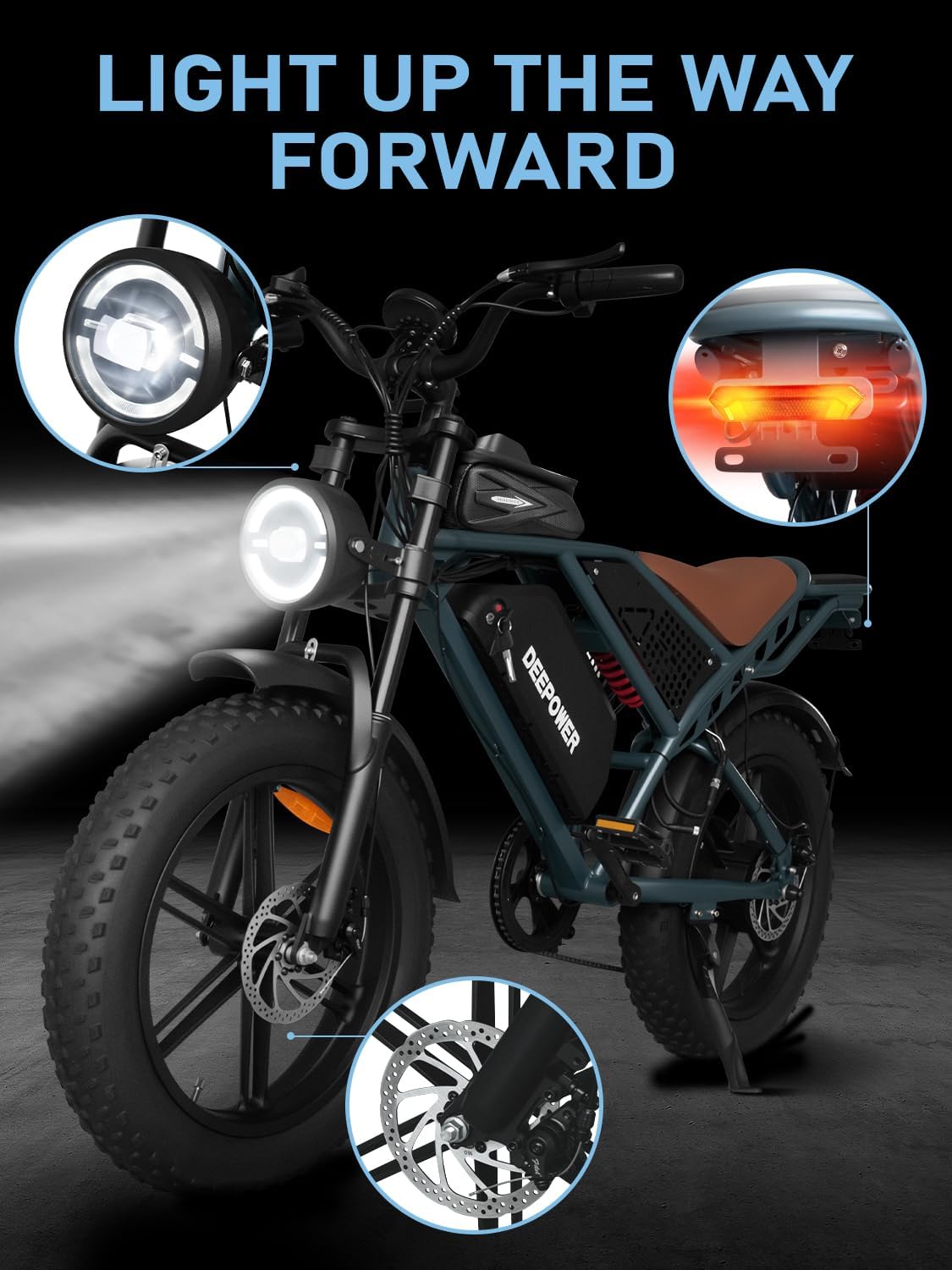 DEEPOWER 1500W Electric Dirt Bike - 30MPH Speed - Image 6