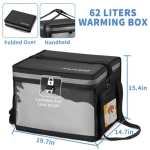 62L Insulated Food Delivery Bag for E-Bikes & Motorcycles - Image 2