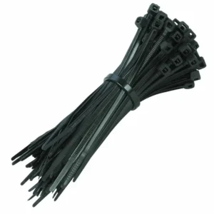 10 Inch Black Cable Ties 100 Pack 250x3.6mm Nylon Zip Tie