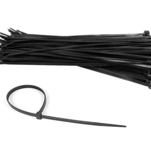 6 Inch Black Cable Zip Ties Pack of 100 Self-Locking Nylon