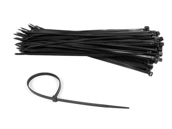 6 Inch Black Cable Zip Ties Pack of 100 Self-Locking Nylon