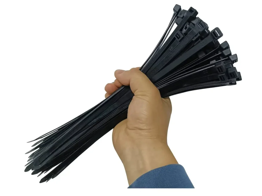 6 Inch Cable Zip Ties 100PCS Strong Nylon Self Lock black