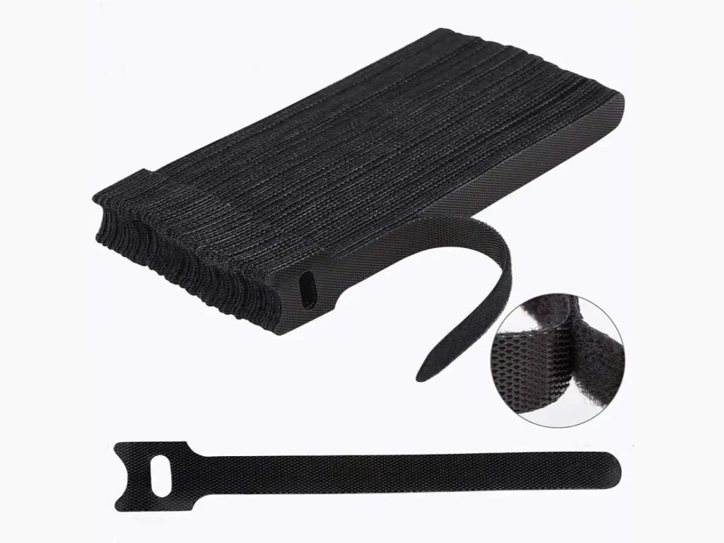 Premium 6 Inch Reusable Cable Tie – Hook and Loop Cord Organizer
