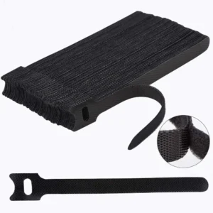 Premium 6 Inch Reusable Cable Tie – Hook and Loop Cord Organizer
