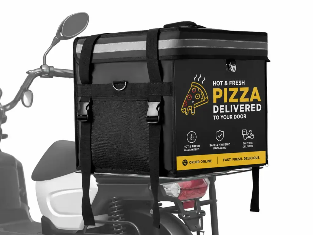 62L Insulated Food Delivery Bag for E-Bikes & Motorcycles