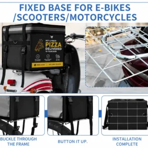 Bag installation for delivery scooters