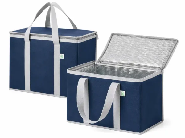 Heavy Duty Insulated Cooler Bag with Zipper for Grocery Shopping