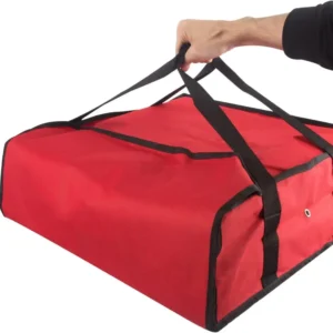 Insulated Pizza Delivery Bag 20x20 Thermal Carrier in Red