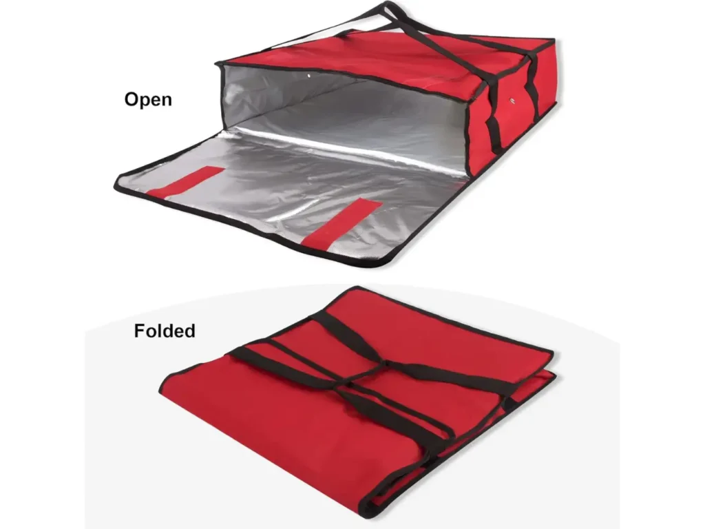 Insulated Pizza Delivery Bag 20x20 Thermal Carrier Red Large Max