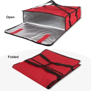 Insulated Pizza Delivery Bag 20x20 Thermal Carrier Red Large Max - Image 4