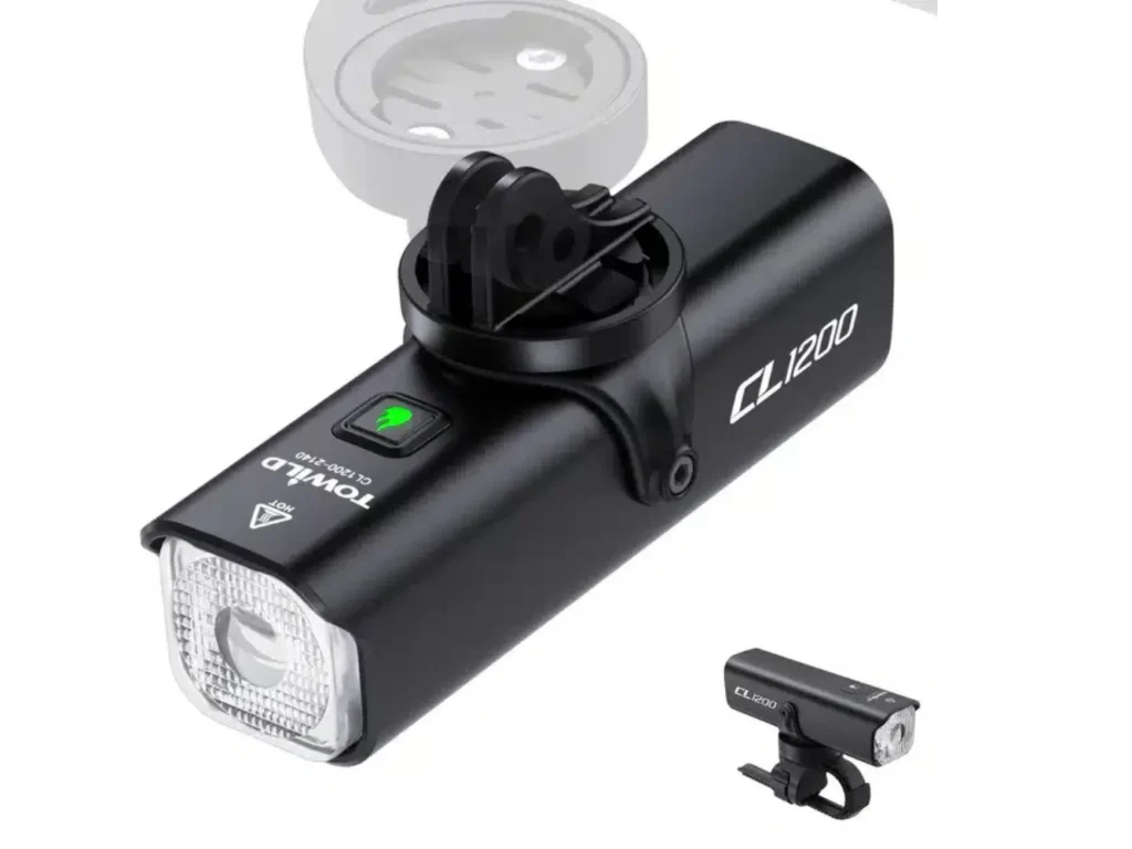 TOWILD CL1200 front bike light 1200 lumen rechargeable bicycle headlight